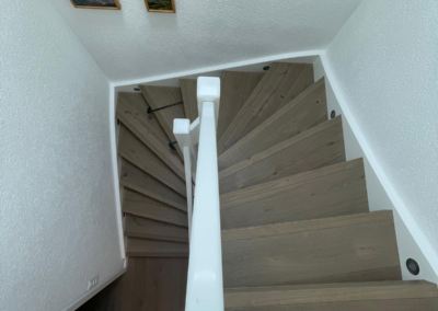 Parquet sombre escalier - Sols Passion