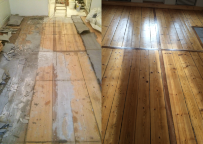 Réfection de parquet -avant-après - Sols Passion