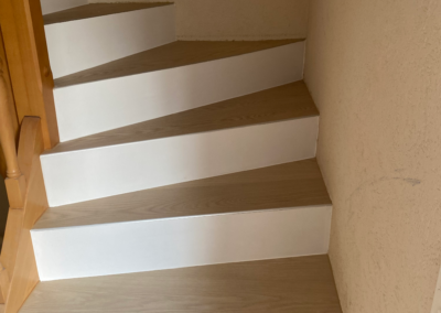 Revêtement de sol escalier Vinyle imitation parquet - Sols Passion